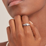 Ania Haie Silver Wave Adjustable Ring