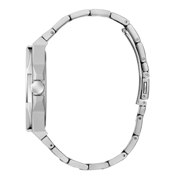 Emperor Silver Watch with Blue Face