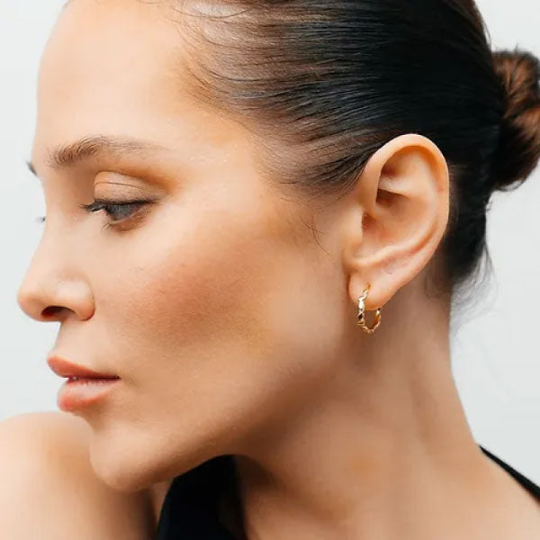 Lustre & Love Thalia Hoop Earrings in Gold Vermeil