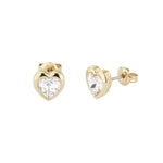 Ted Baker Crystal Heart Studs Gold