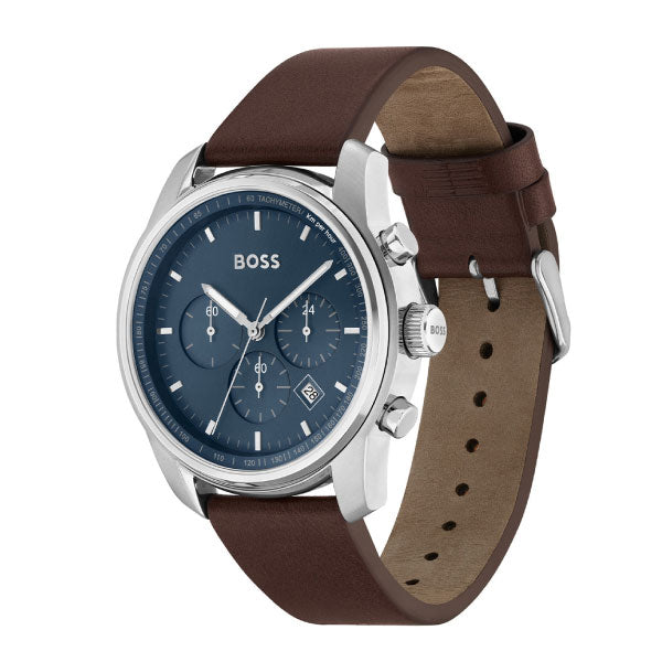 Hugo Boss Trace Brown Leather Watch