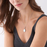 Fossil Locket Collection Stainless Steel Necklace