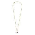 Dyrberg Kern Gold Ette Necklace with Black Stone