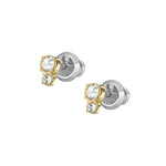 Fossil All Stacked Up Gold-Tone Stud Earrings