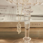 Chlobo Delicate Cube Chain Dream Catcher Necklace