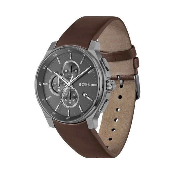 Hugo Boss Peak Brown Leather Watch