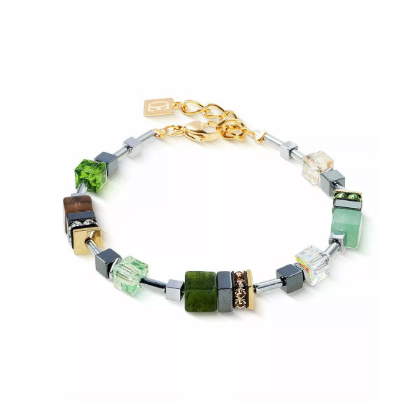 GeoCUBE® Precious Motion Gold Bracelet Forest Light