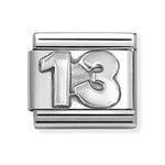 Nomination Classic Silvershine Number 13 Charm