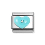 Nomination Classic Silvershine Blue Heart Charm