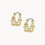 Fossil All Stacked Up Gold-Tone Hoop Earrings