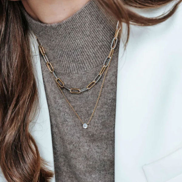 Gold & Silver Link Necklace