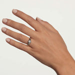 PDPAOLA Silver Karry Stamp Ring