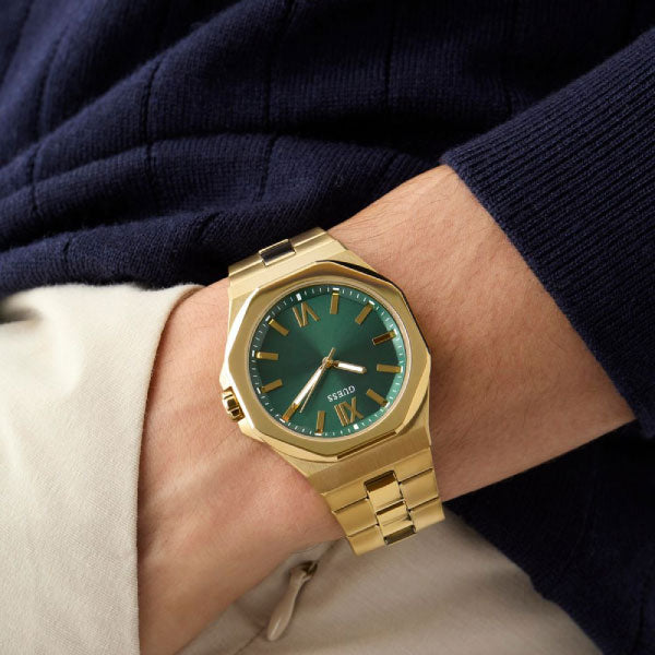 Emperor Gold Watch with Green Face