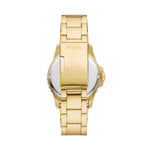 Fossil Green Dive Three-Hand Date Gold-Tone Watch