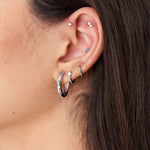 Ania Haie Silver Sparkle Barbell Earring