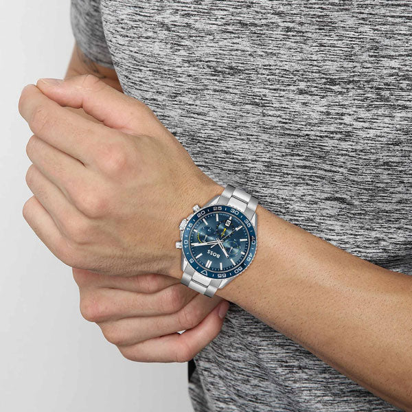 Hugo Boss SS Runner Blue Dial Watch