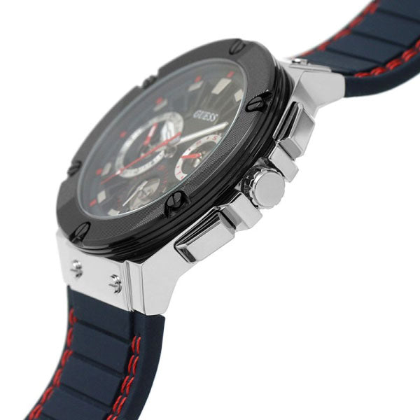 Guess Gents Circuit Navy Silicone Bracelet Watch