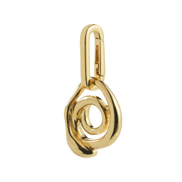CHARM Curl Pendant Gold