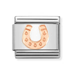 Nomination Classic Composable Rose Gold Horseshoe Charm