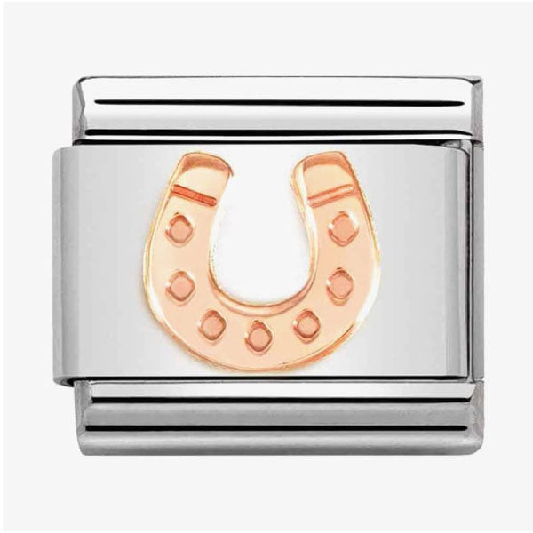 Nomination Classic Composable Rose Gold Horseshoe Charm