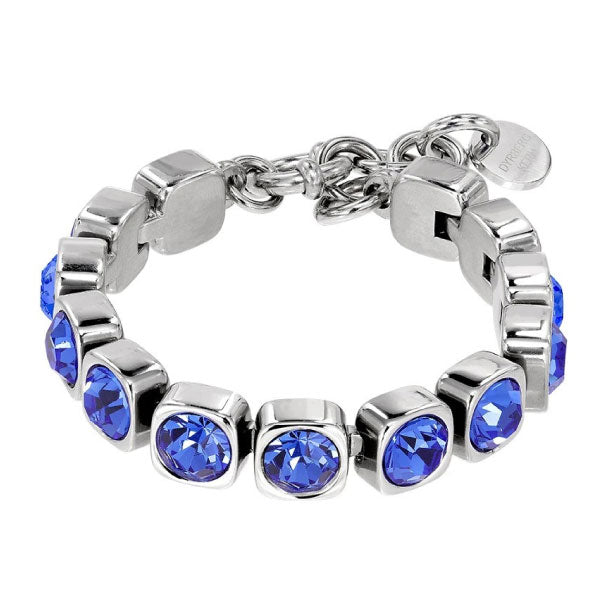 Conian Silver Bracelet Sapphire/Crystal