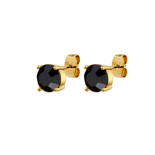 Daze Gold Earrings Black