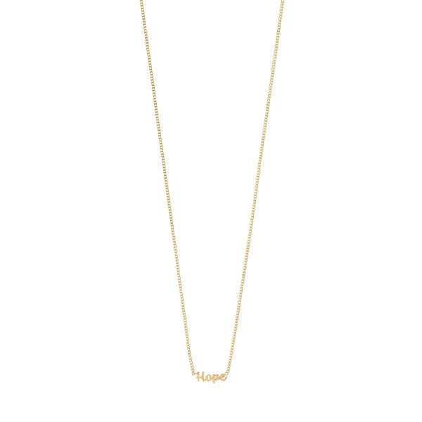 Pilgrim HOPE Yellow Gold Plated Necklace