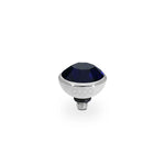 Qudo Bottone 10mm Dark Indigo Topper Silver