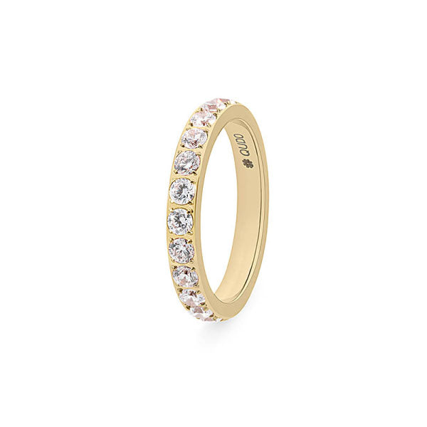 Qudo Eternity Big Spacer Ring Gold