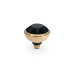 Qudo Bottone 10mm Jet Topper Gold