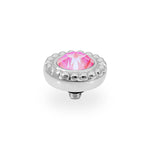 Qudo Ghaire 11mm Lotus Pink Delite Topper Silver