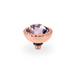 Qudo Bocconi 11mm Light Amethyst Topper Rose Gold