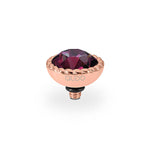 Qudo Bocconi 11mm Amethyst Topper Rose Gold