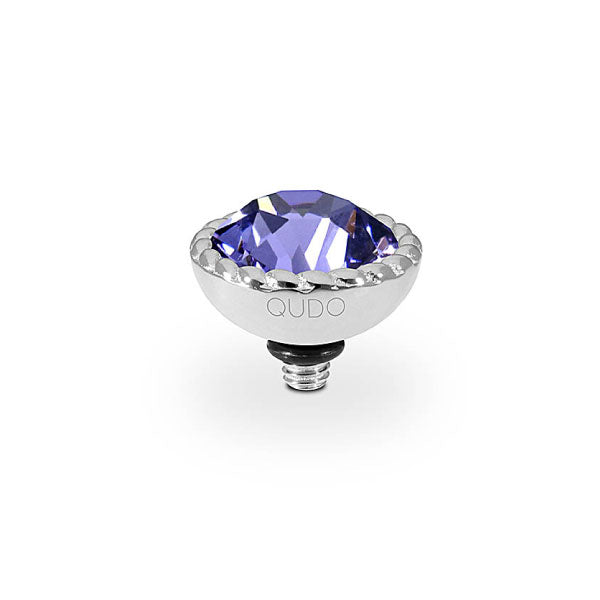 Qudo Bocconi 11mm Tanzanite Topper Silver