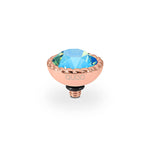 Qudo Bocconi 11mm Erinite Shimmer Topper Rose Gold