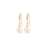 JASMIN pearl earrings gold-plated