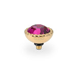 Qudo Bocconi 11mm Fuchsia Topper Gold