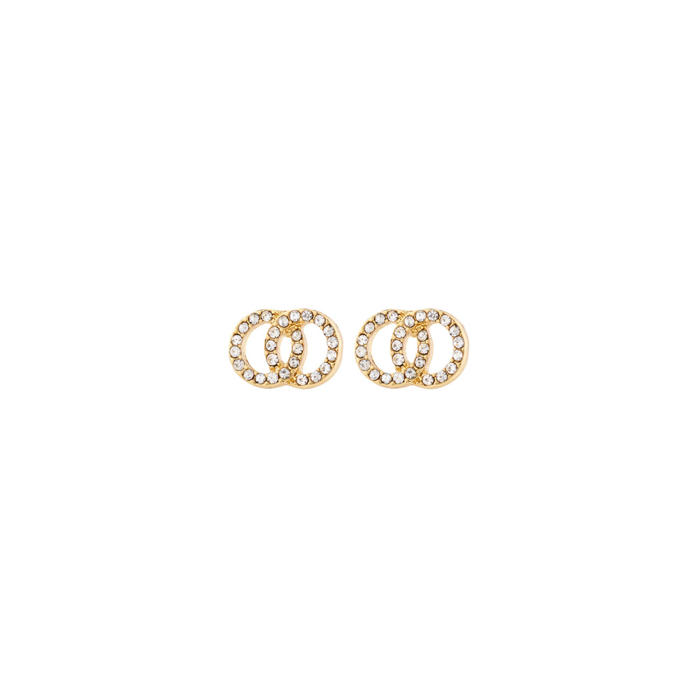 JOLINA recycled earrings gold-plated