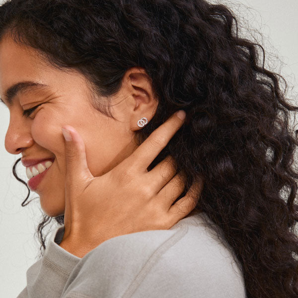 JOLINA Silver Stud Earrings