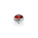 Qudo Sesto 10mm Red Velvet Topper Silver