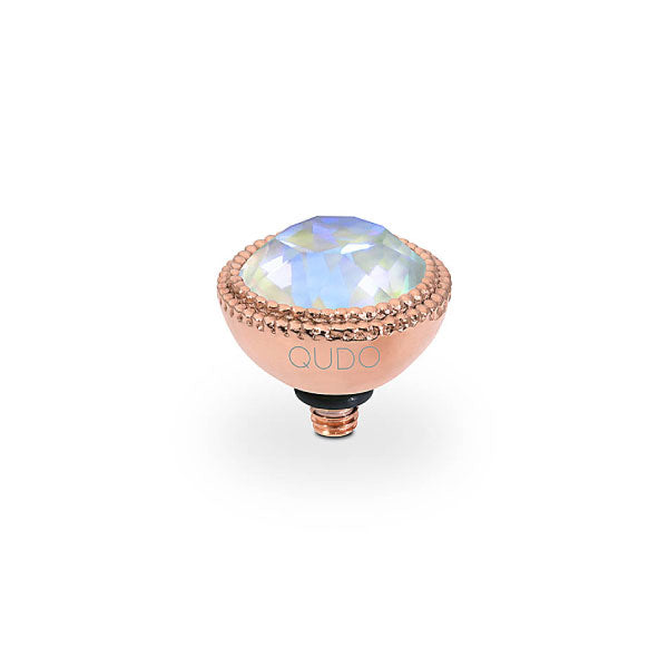 Qudo Fabero 11mm Serene Grey Delite Topper Rose Gold