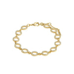 Pilgrim ROGUE Crystal Halo Yellow Gold Plated Bracelet