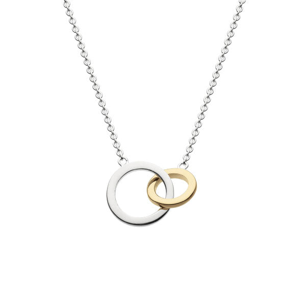 Double Link Silver and Gold Necklace