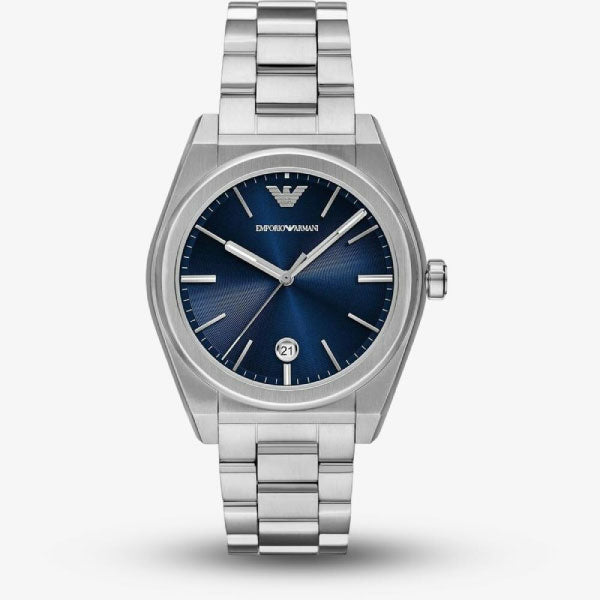 Federico Stainless Steel and Blue Mens Watch