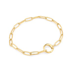 Ania Haie Gold Link Charm Chain Connector Bracelet