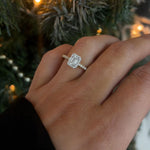 Engagement Ring 18ct Yellow Gold 0.40ct Emerald Cut Centre (Size N)