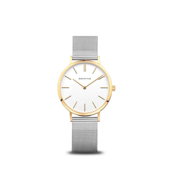 Ladies Watch Two Tone with Mesh Strap