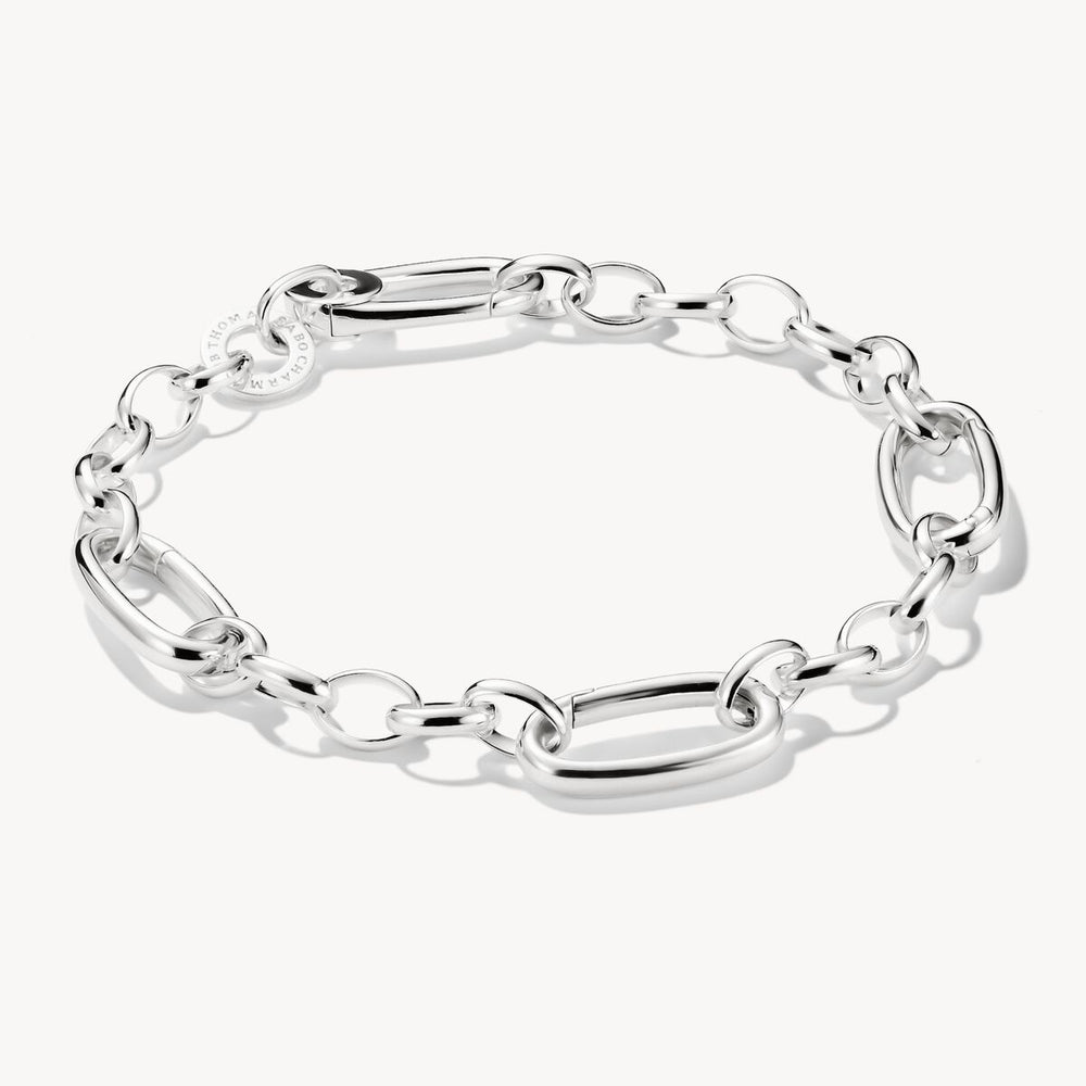 Thomas Sabo Silver Charm Bracelet with Three Connect Links