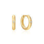 Ania Haie Gold Star Huggie Hoop Earrings