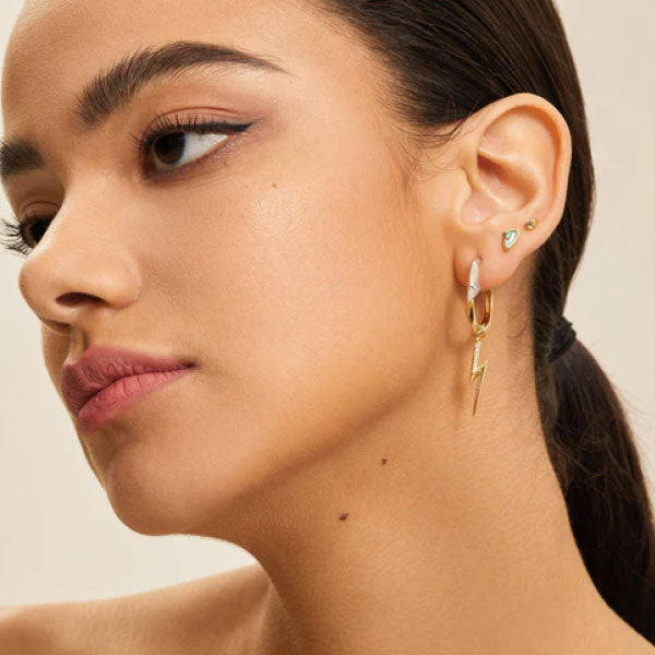 Ania Haie Gold Arrow Abalone Stud Earrings